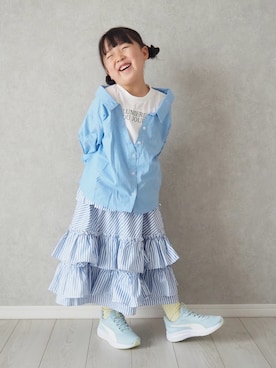 「ikka（イッカ）のアイテム」を使った、teiccoさん（キッズ・156cm）の春コーディネート