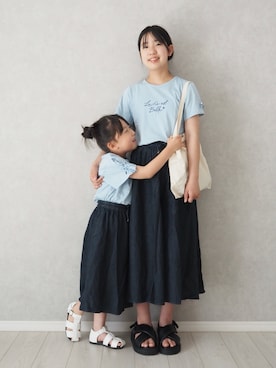 「ikka（イッカ）のアイテム」を使った、teiccoさん（キッズ・157cm）の夏コーディネート