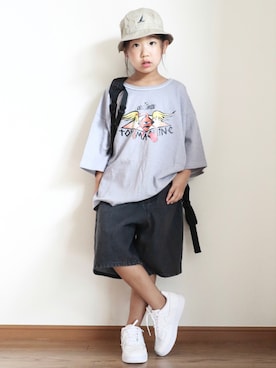 「LEGURUS STANDARD（レグルススタンダード）のアイテム」を使った、teiccoさん（キッズ・122cm）の夏コーディネート