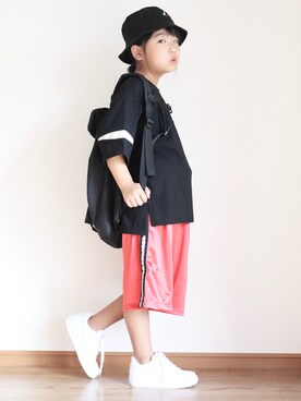 「LEGURUS STANDARD（レグルススタンダード）のアイテム」を使った、teiccoさん（キッズ・122cm）の夏コーディネート