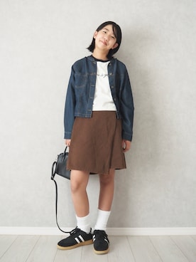 「アイテム（ブルゾン）」を使った、teiccoさん（キッズ・152cm）の秋コーディネート