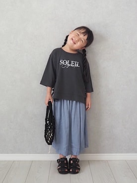 「アイテム（Tシャツ/カットソー）」を使った、teiccoさん（キッズ・152cm・10代）の夏コーディネート