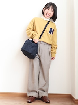 「ZARA KIDSのアイテム」を使った、teiccoさん（キッズ・126cm）の冬コーディネート