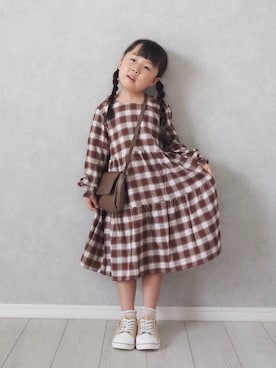 「アイテム（ワンピース/ドレス）」を使った、teiccoさん（キッズ・152cm）の夏コーディネート