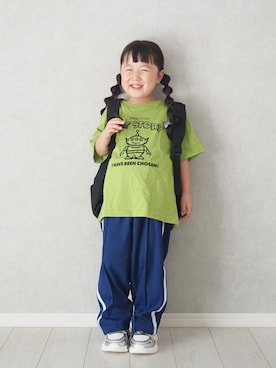 「UNIQLO（ユニクロ）のアイテム（Tシャツ/カットソー）」を使った、teiccoさん（キッズ・152cm・10代）の夏コーディネート