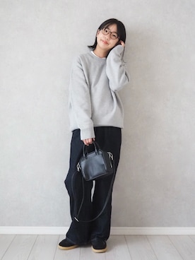 「アイテム（ニット/セーター）」を使った、teiccoさん（キッズ・154cm）の冬コーディネート