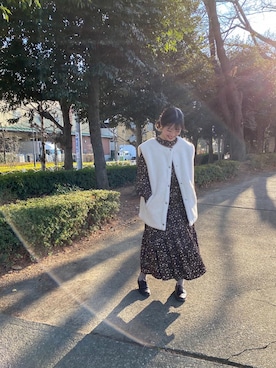 「cepo（セポ）のアイテム（その他アウター）」を使った、mihoさん（レディース・154cm）の冬コーディネート