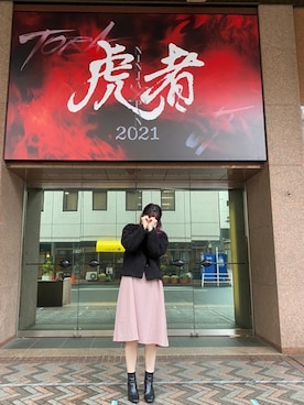 「アイテム（ワンピース/ドレス）」を使った、Echanさん（レディース・171cm）の秋コーディネート