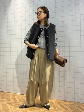「アイテム（その他アウター）」を使った、Sallyさん（レディース・162cm）の秋コーディネート