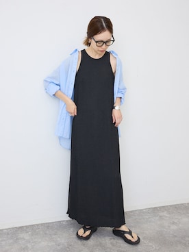 「SLOBE IENA（スローブイエナ）のアイテム」を使った、Sallyさん（レディース・162cm）の夏コーディネート