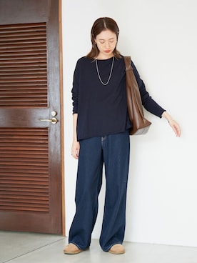 「UGG（アグ）のアイテム」を使った、Sallyさん（レディース・162cm）の秋コーディネート