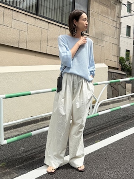 「NICOLAS LAINAS（ニコラスライナス）のアイテム」を使った、Sallyさん（レディース・162cm）の春コーディネート