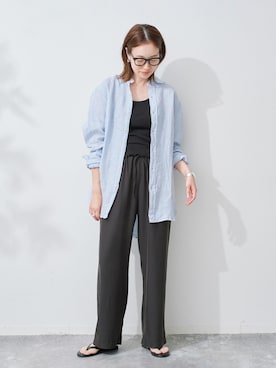 「SLOBE IENA（スローブイエナ）のアイテム」を使った、Sallyさん（レディース・162cm）の夏コーディネート