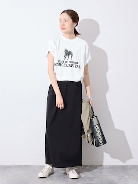 「Letra（レトラ）のアイテム」を使った、Sallyさん（レディース・162cm）の春コーディネート