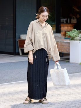 「suicoke（スイコック）のアイテム」を使った、Sallyさん（レディース・162cm）の春コーディネート