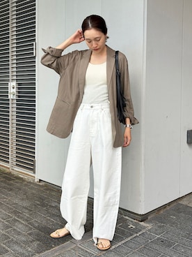 「SLOBE IENA（スローブイエナ）のアイテム」を使った、Sallyさん（レディース・162cm）の夏コーディネート