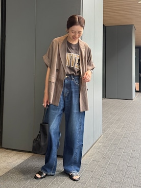 「SLOBE IENA（スローブイエナ）のアイテム」を使った、Sallyさん（レディース・162cm）の夏コーディネート