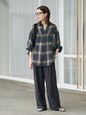 「ITTI（イッチ）のアイテム」を使った、Sallyさん（レディース・162cm）の夏コーディネート