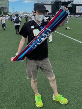 「フェスコーデ」｜「アイテム（腕時計）」を使った、xialaxさん（メンズ・165cm）の夏コーディネート