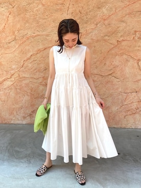 「ミントグリーン」｜aguriさん（レディース・160cm）の夏コーディネート