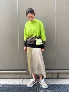 「アイテム（その他トップス）」を使った、aguriさん（レディース・160cm）の春コーディネート