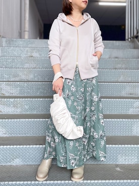 「RIVE DROITE（リヴドロワ）のアイテム（アクセサリー）」を使った、yu_kaさん（レディース・158cm）の冬コーディネート