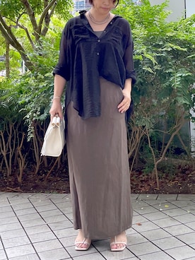 「RIVE DROITE（リヴドロワ）のアイテム（アクセサリー）」を使った、yu_kaさん（レディース・158cm）の夏コーディネート