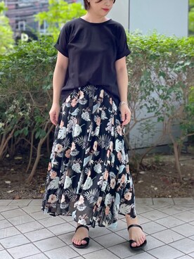 「RIVE DROITE（リヴドロワ）のアイテム（アクセサリー）」を使った、yu_kaさん（レディース・158cm）の夏コーディネート