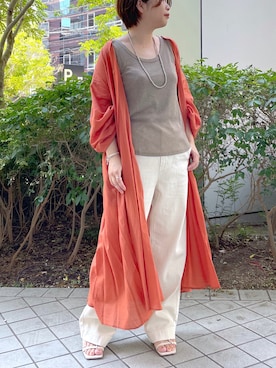 「RIVE DROITE（リヴドロワ）のアイテム（アクセサリー）」を使った、yu_kaさん（レディース・158cm）の夏コーディネート