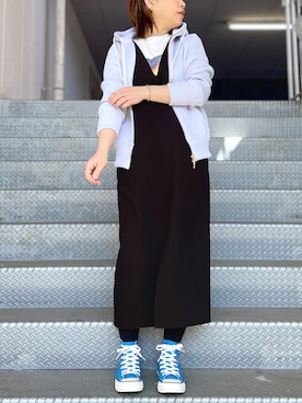 「RIVEDROITE」｜「アイテム（ワンピース/ドレス）」を使った、yu_kaさん（レディース・158cm）の春コーディネート