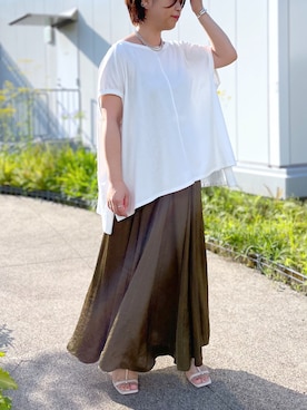 「RIVE DROITE（リヴドロワ）のアイテム（アクセサリー）」を使った、yu_kaさん（レディース・158cm）の夏コーディネート