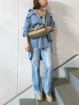 「RIVE DROITE（リヴドロワ）のアイテム（アクセサリー）」を使った、yu_kaさん（レディース・158cm）の冬コーディネート