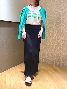 「RIVEDROITE」｜「アイテム（アクセサリー）」を使った、yu_kaさん（レディース・158cm）の春コーディネート
