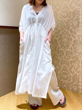「RIVEDROITE」｜「アイテム（ワンピース/ドレス）」を使った、yu_kaさん（レディース・158cm）の夏コーディネート