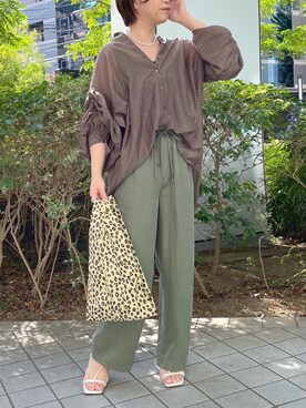 「RIVE DROITE（リヴドロワ）のアイテム（アクセサリー）」を使った、yu_kaさん（レディース・158cm）の夏コーディネート