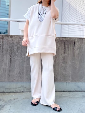 「RIVEDROITE」｜「アイテム（アクセサリー）」を使った、yu_kaさん（レディース・158cm）の春コーディネート
