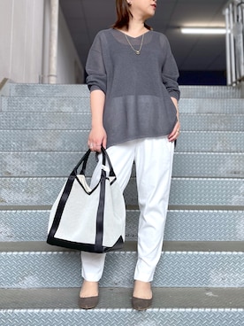 「RIVEDROITE」｜「アイテム（アクセサリー）」を使った、yu_kaさん（レディース・158cm）の春コーディネート