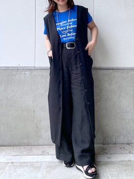 「RIVEDROITE」｜「アイテム（ワンピース/ドレス）」を使った、yu_kaさん（レディース・158cm）の夏コーディネート