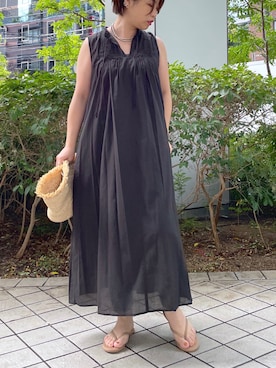 「RIVE DROITE（リヴドロワ）のアイテム（アクセサリー）」を使った、yu_kaさん（レディース・158cm）の夏コーディネート