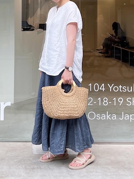 「TEVAサンダル」｜rioさん（レディース・160cm）の夏コーディネート