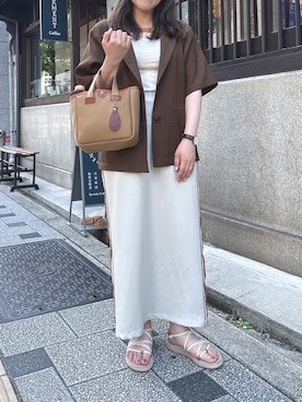「classicalelf（クラシカルエルフ）のアイテム（トップス）」を使った、rioさん（レディース・160cm）の夏コーディネート