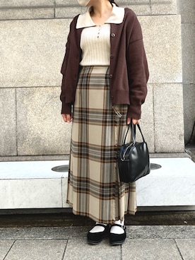 「note et silence （ノートエシロンス）のアイテム」を使った、rioさん（レディース・160cm）の秋コーディネート