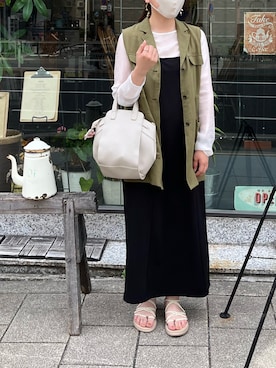 「TEVAサンダル」｜rioさん（レディース・160cm）の夏コーディネート