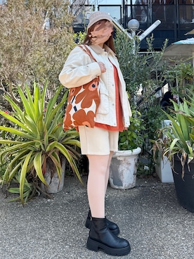 「DAY CLOSET（デイ クローゼット）のアイテム」を使った、rioさん（レディース・160cm）の春コーディネート