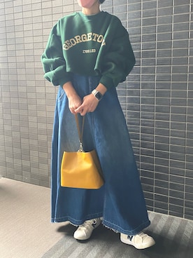 「YEVS（イーブス）のアイテム」を使った、ちるさん（レディース・154cm）の冬コーディネート