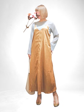 「キャミソールワンピ」｜kazuakiさん（レディース・165cm）の秋コーディネート