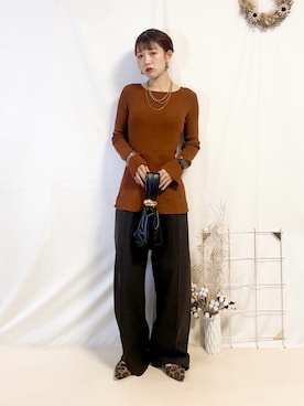 「アイテム（その他）」を使った、うーさん 。さん（レディース・168cm・30代）の秋コーディネート