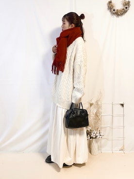 「アイテム（スカート）」を使った、うーさん 。さん（レディース・168cm・20代）の秋コーディネート