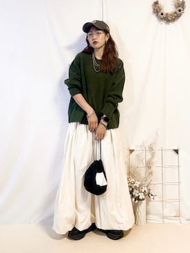 「アイテム（帽子）」を使った、うーさん 。さん（レディース・168cm・30代）の秋コーディネート