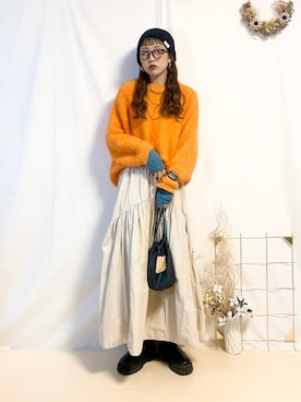 「arth（アース）のアイテム」を使った、うーさん 。さん（レディース・168cm）の冬コーディネート